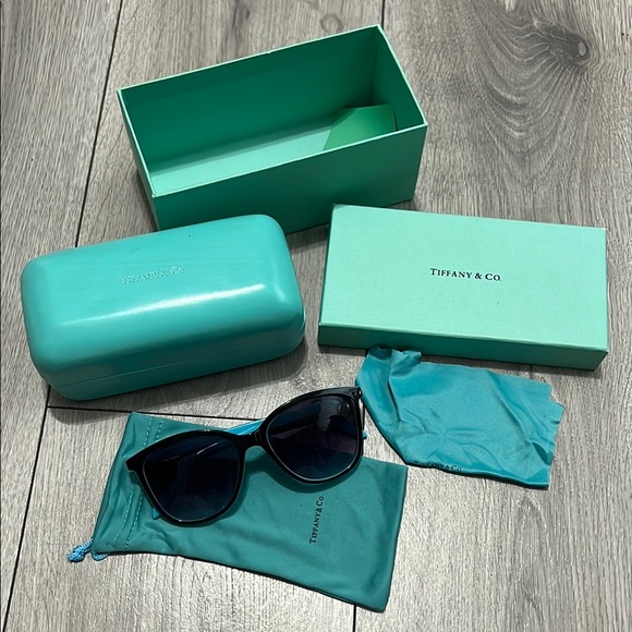 Tiffany & Co. Accessories - Tiffany & Co. Teal Sunglasses with Signature Case